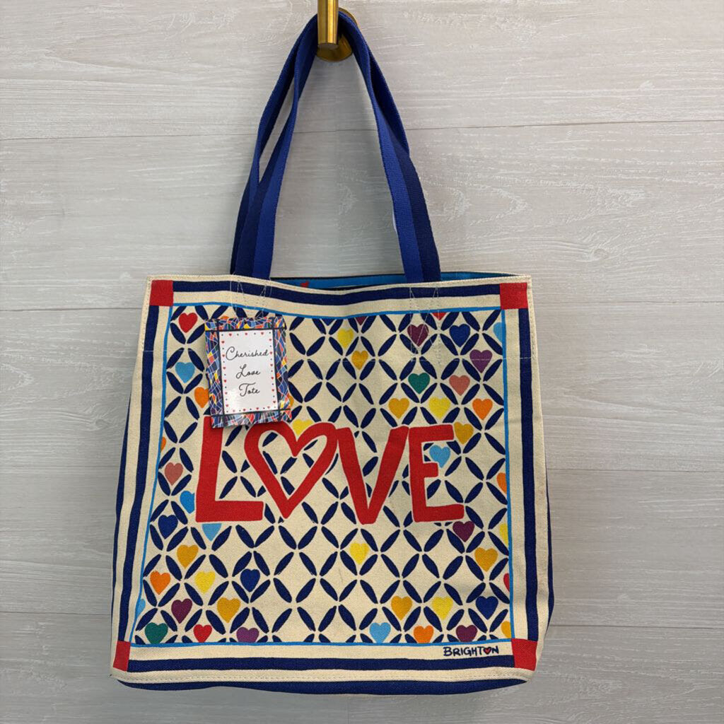 Brighton Cream/ Multi Cherished Love Tote Bag
