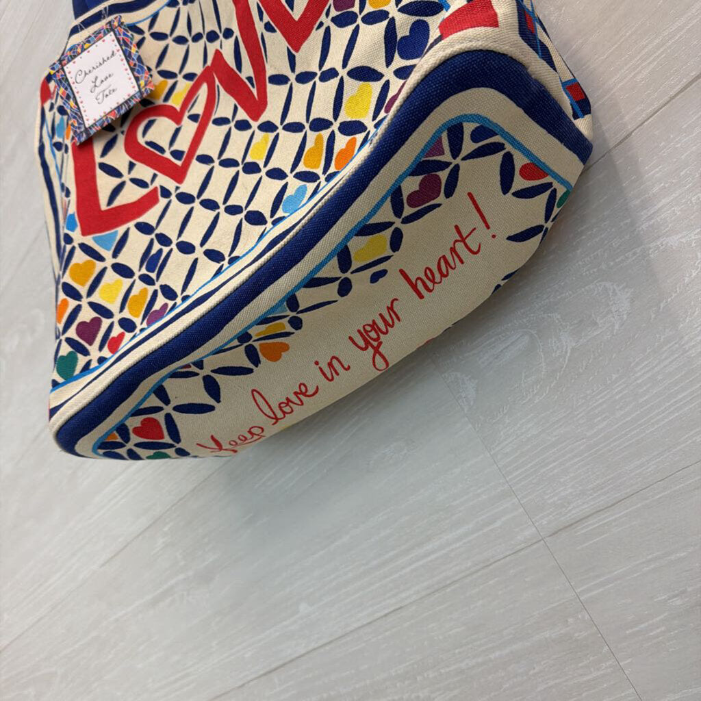 Brighton Cream/ Multi Cherished Love Tote Bag