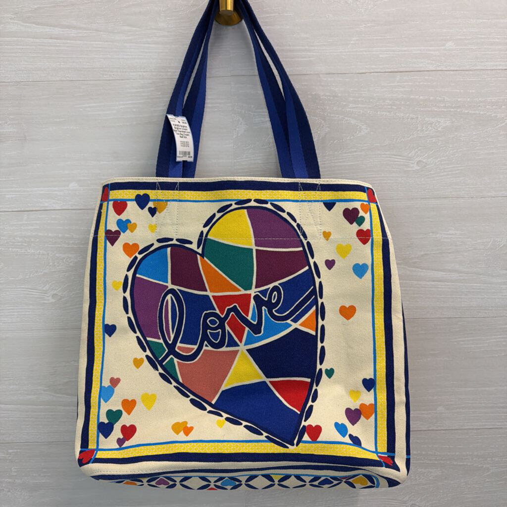 Brighton Cream/ Multi Cherished Love Tote Bag