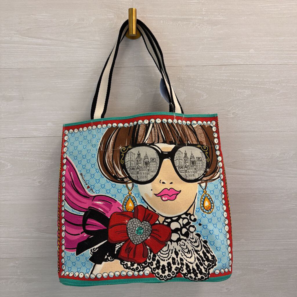 Brighton Cream/ Multi Sparkle and Shine Tote Bag