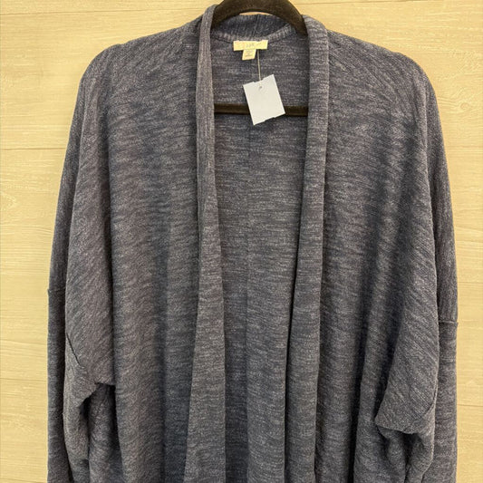 J Jill Navy Knit Open Front Sweater 4X