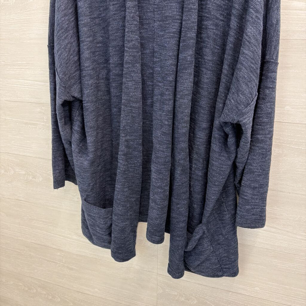 J Jill Navy Knit Open Front Sweater 4X