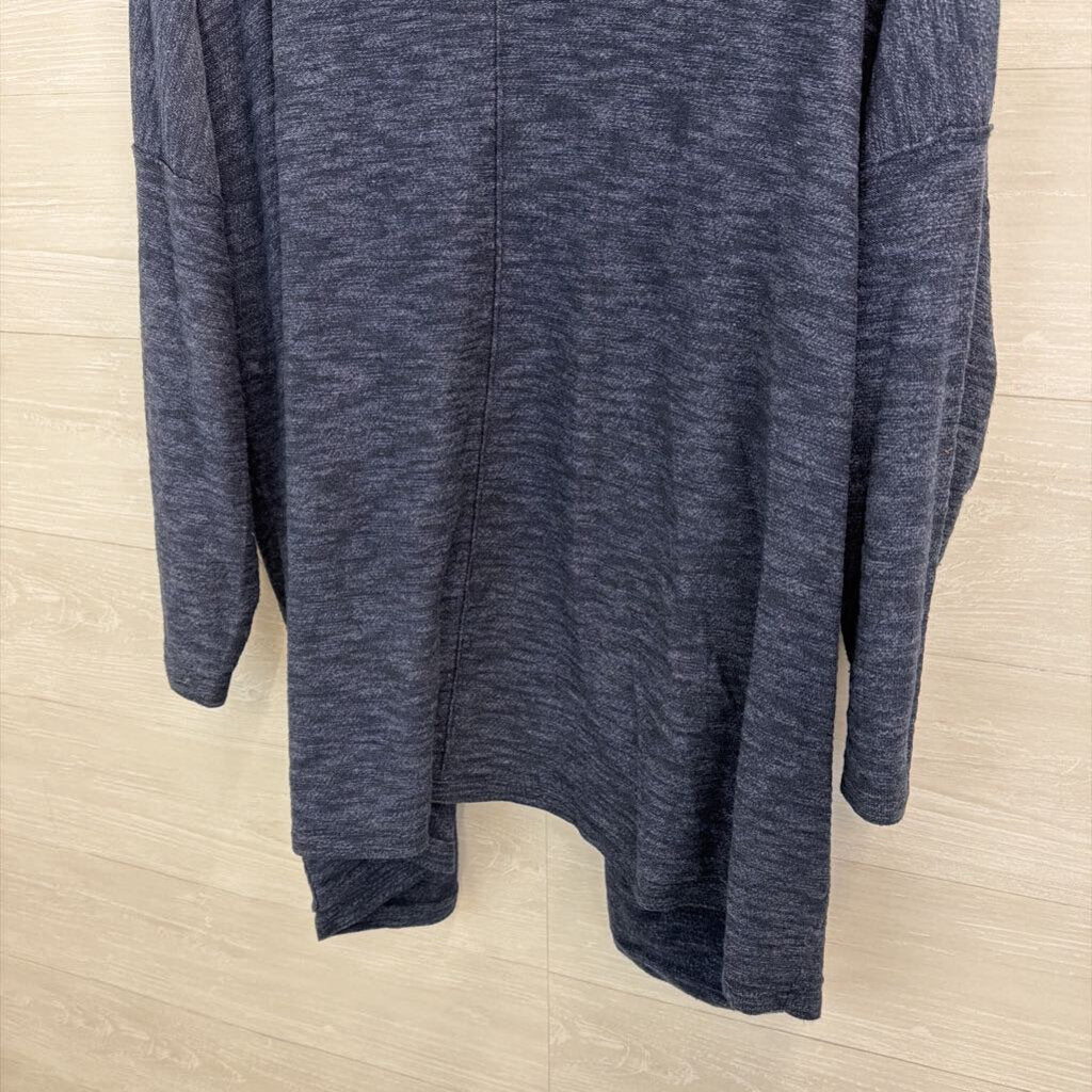 J Jill Navy Knit Open Front Sweater 4X