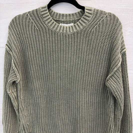 American Eagle Green Knit Cropped Sweater XXS