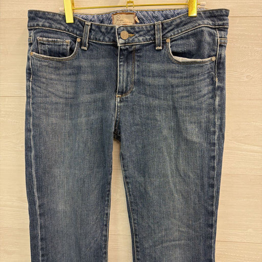 Paige Medium Wash Hollywood Hills Jeans 32