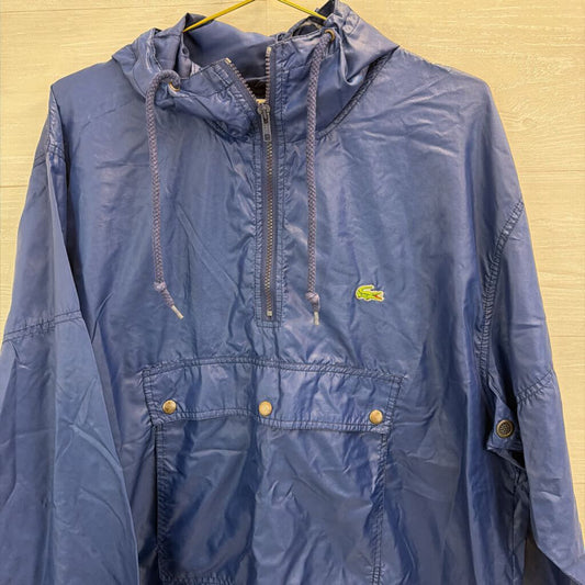Izod Lacoste Blue Pullover Windbreaker Jacket Large