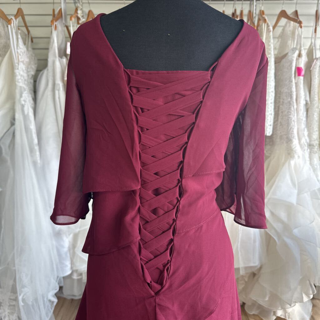 Asymmetrical Tiered Long Chiffon Dress 16