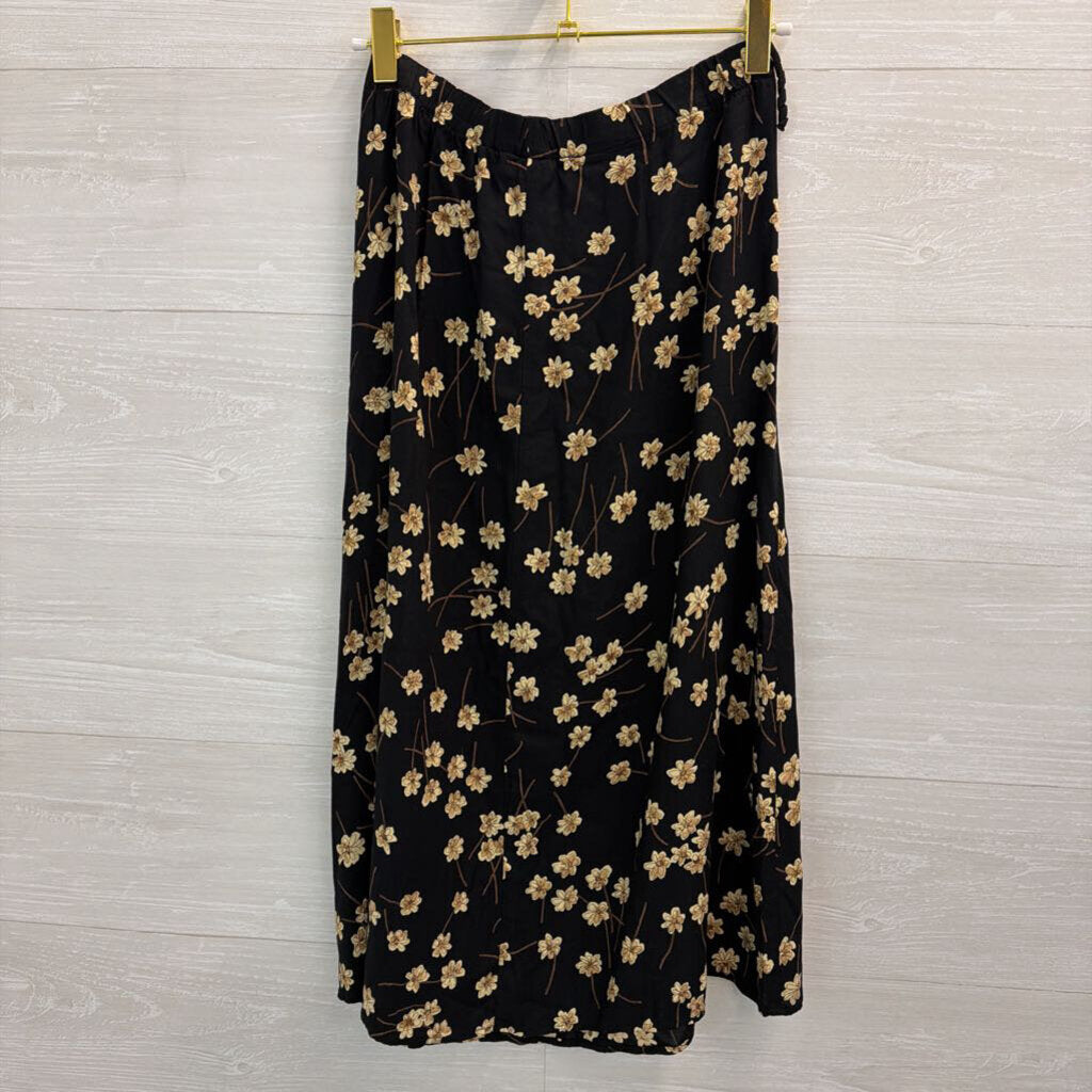 Vintage Promises Petite Floral Midi Skirt 6