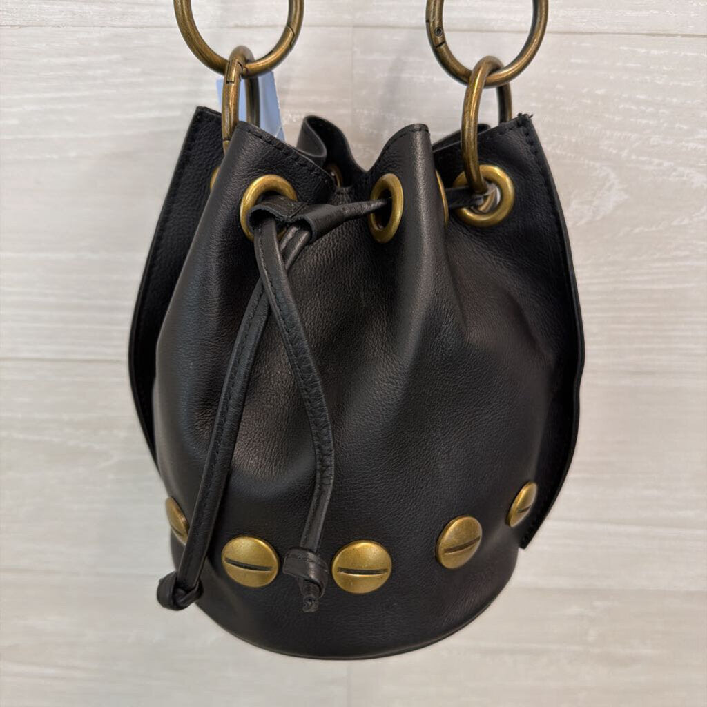 Valentina Fiore Leather Bucket Bag