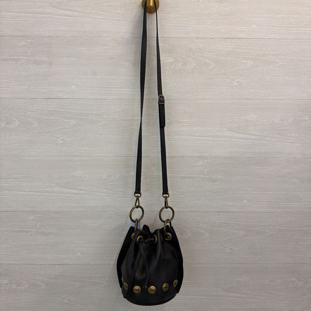 Valentina Fiore Leather Bucket Bag