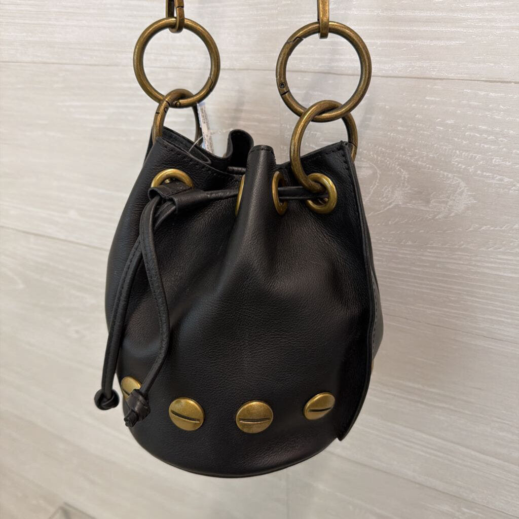 Valentina Fiore Leather Bucket Bag