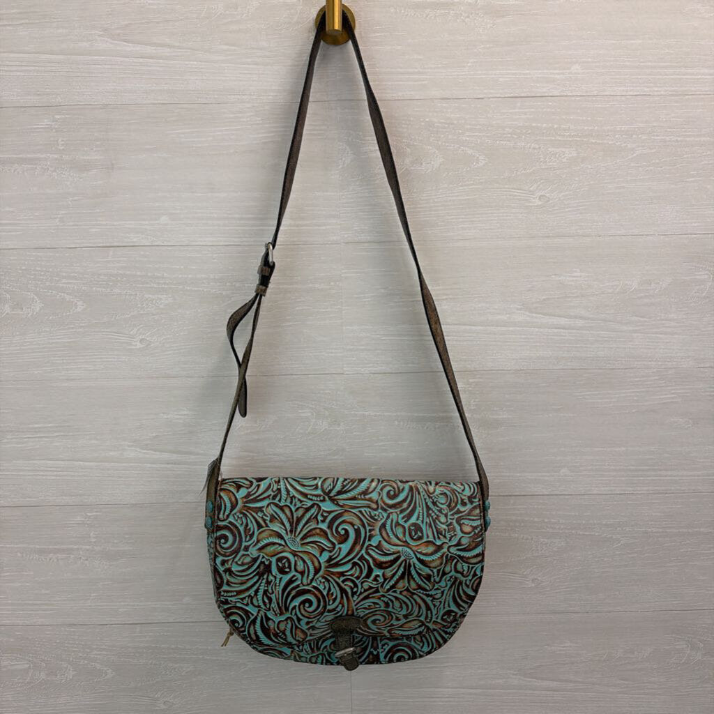 Patricia Nash Rosolini Leather Saddle Bag