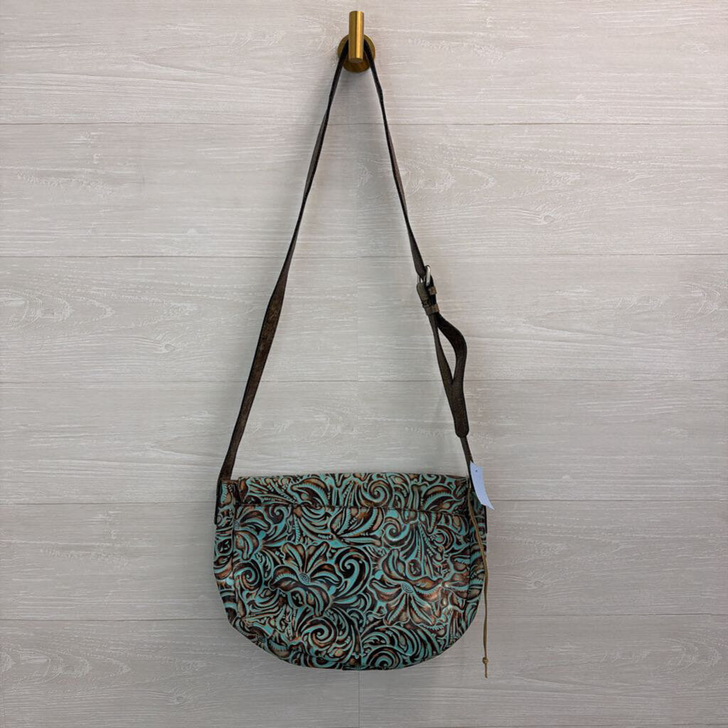 Patricia Nash Rosolini Leather Saddle Bag