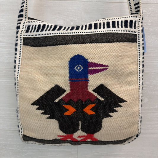 Woven Bird Design Purse