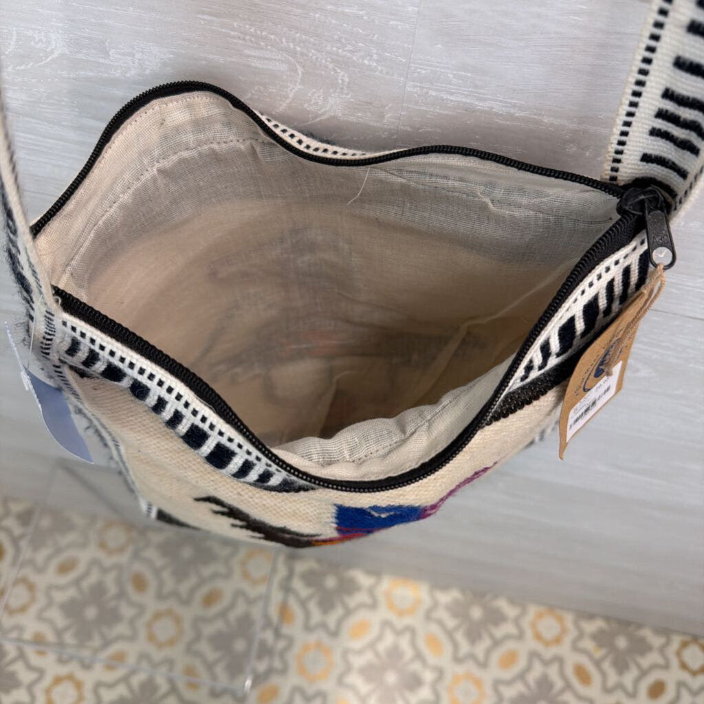 Woven Bird Design Purse