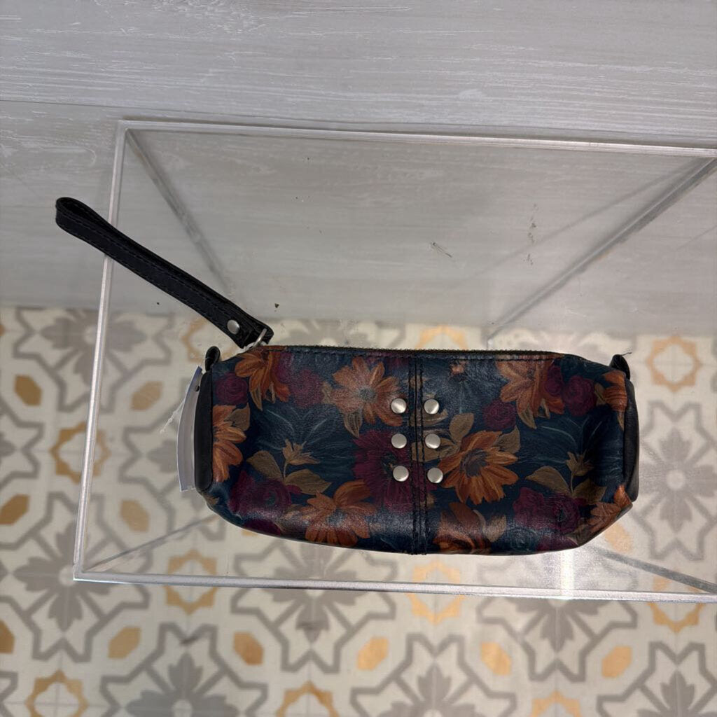 Patricia Nash Leather Floral Wristlet