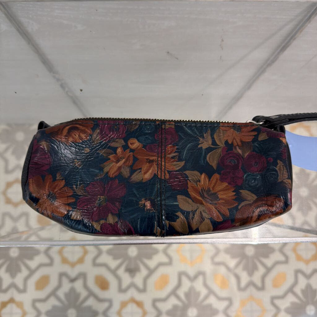 Patricia Nash Leather Floral Wristlet
