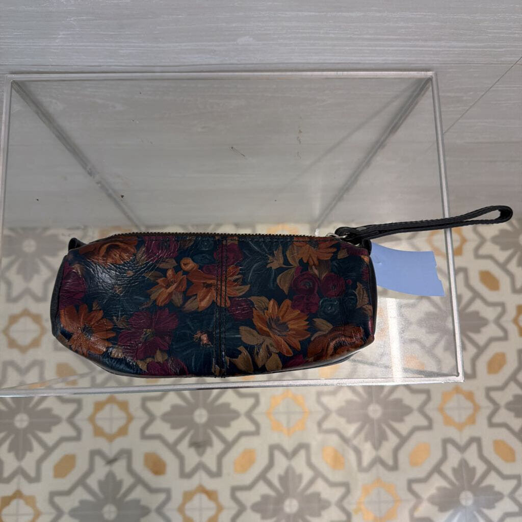 Patricia Nash Leather Floral Wristlet