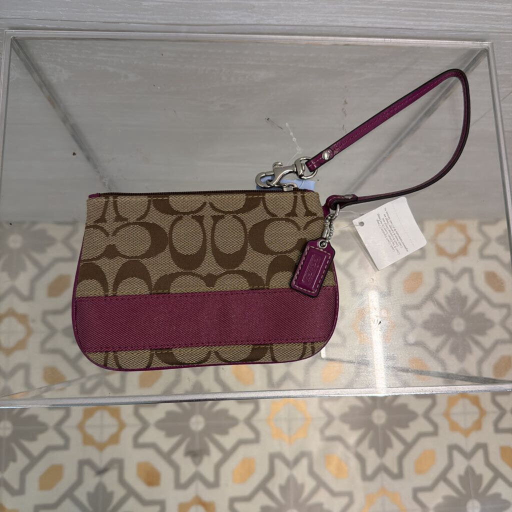 Coach Signature Wristlet