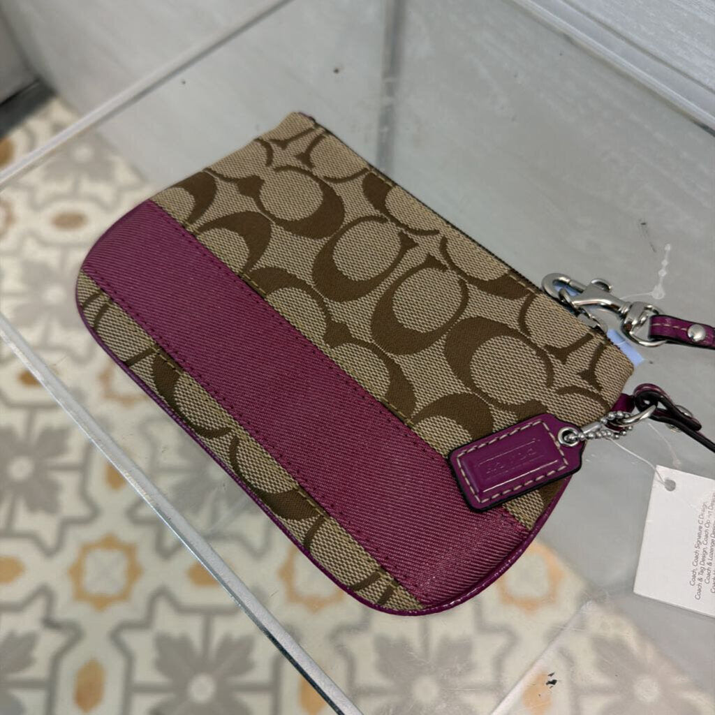 Coach Signature Wristlet