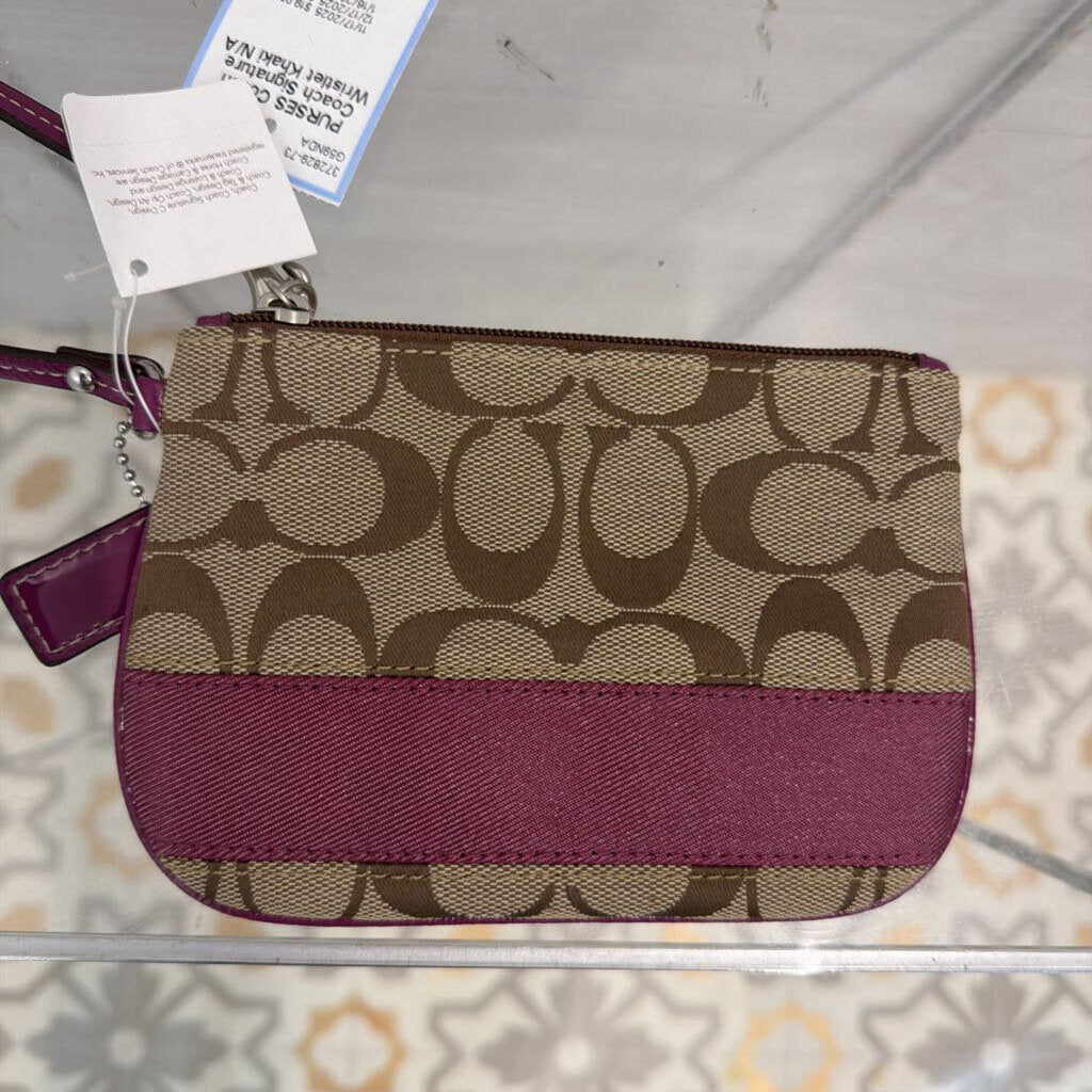 Coach Signature Wristlet