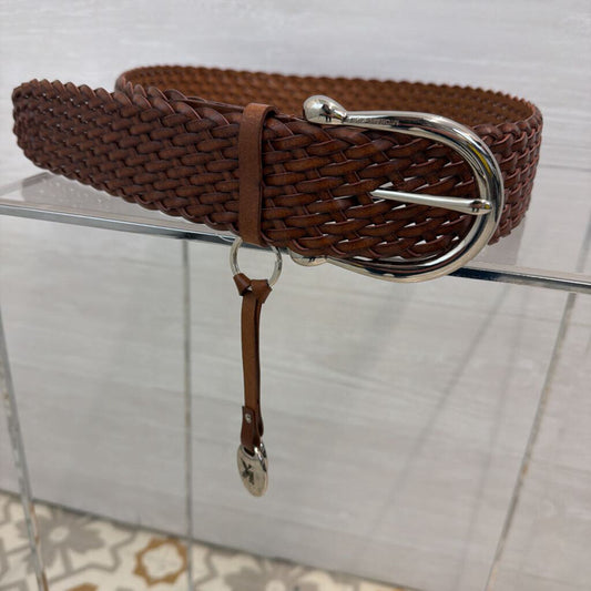 Michael Kors Braided Leather Belt