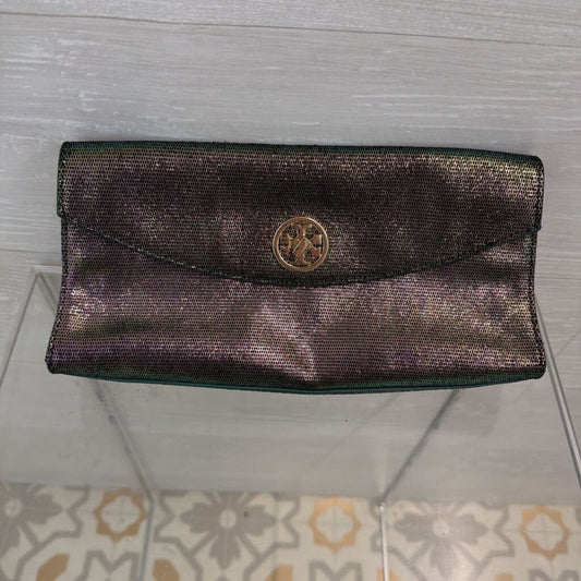 Tory Burch Austin Iridescent Flap Clutch Bag