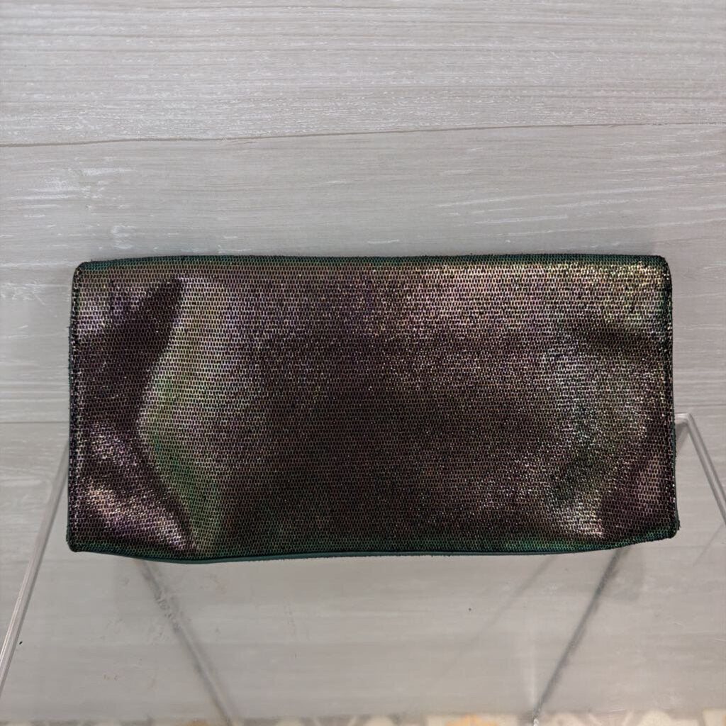 Tory Burch Austin Iridescent Flap Clutch Bag