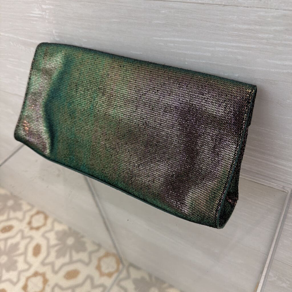Tory Burch Austin Iridescent Flap Clutch Bag