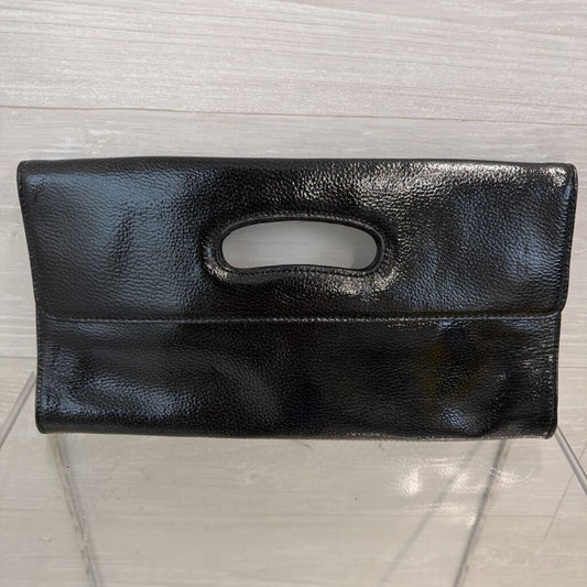 Hobo Black Patent Clutch