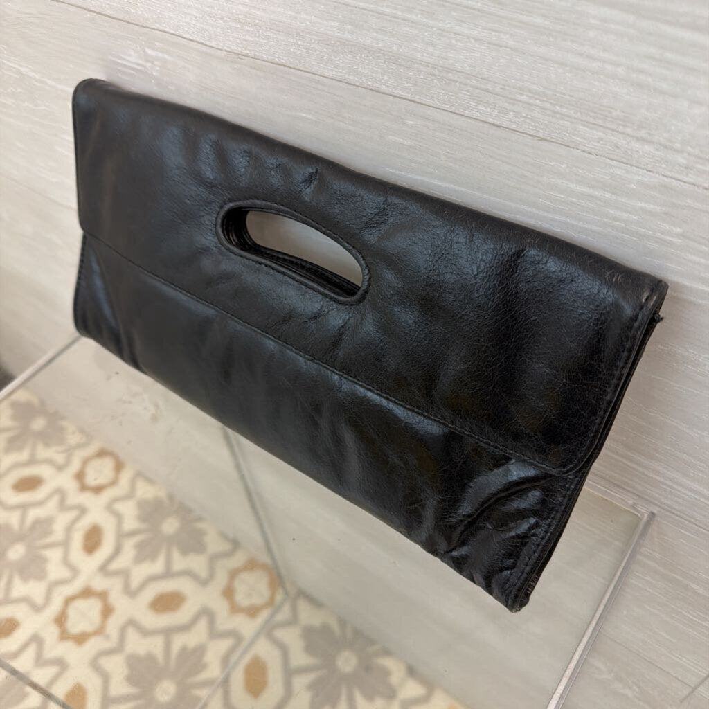 Hobo Black Leather Clutch