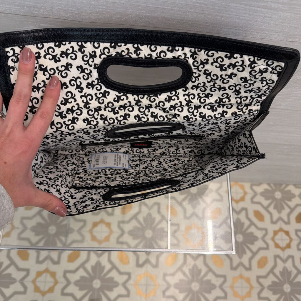 Hobo Black Leather Clutch