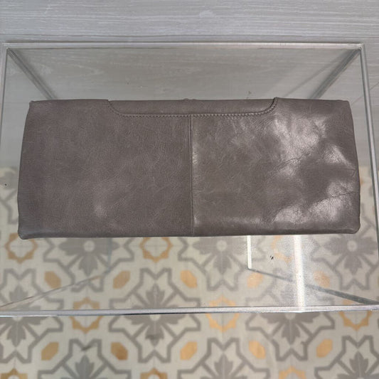 Hobo Leather Kiss Lock Clutch