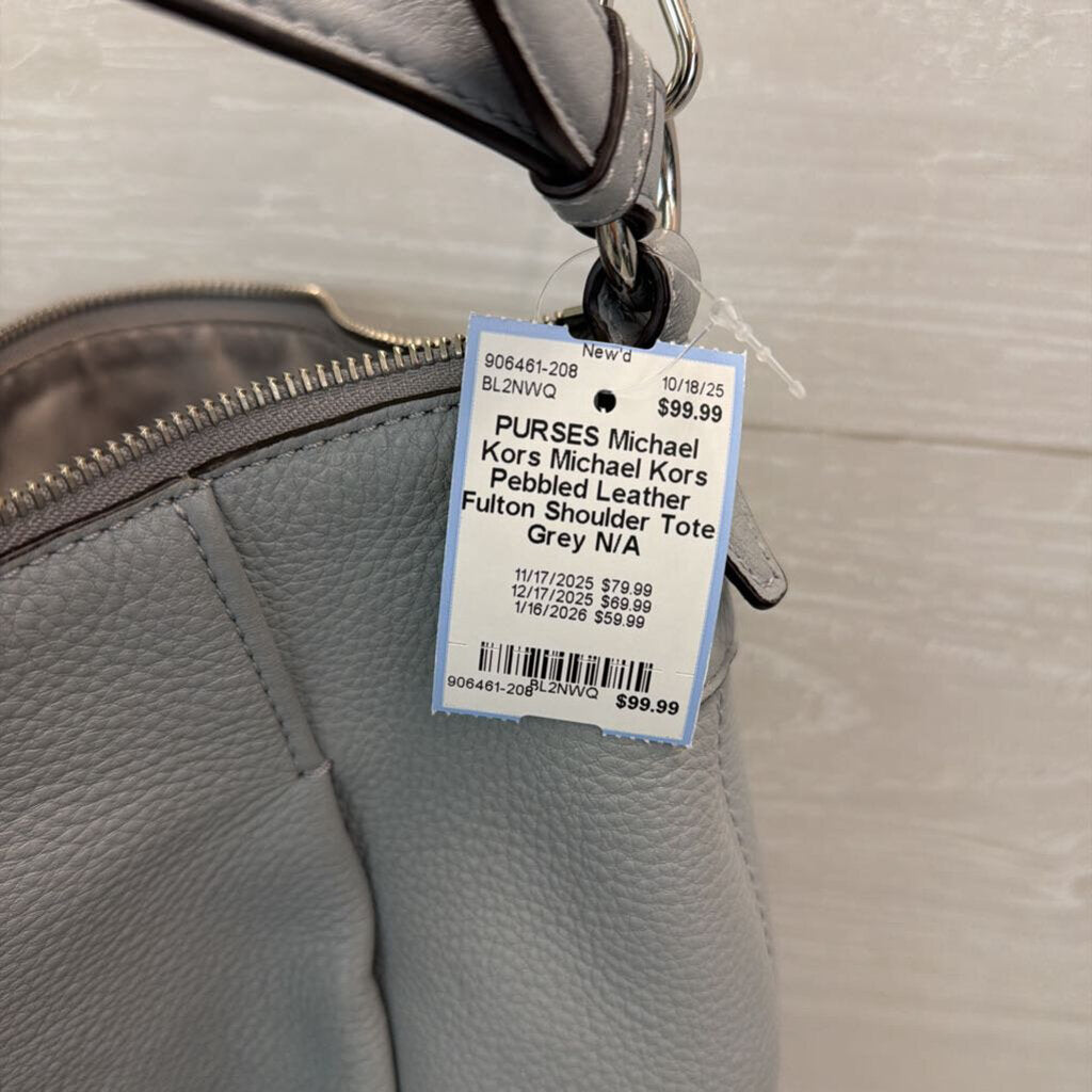 Michael Kors Pebbled Leather Fulton Shoulder Tote