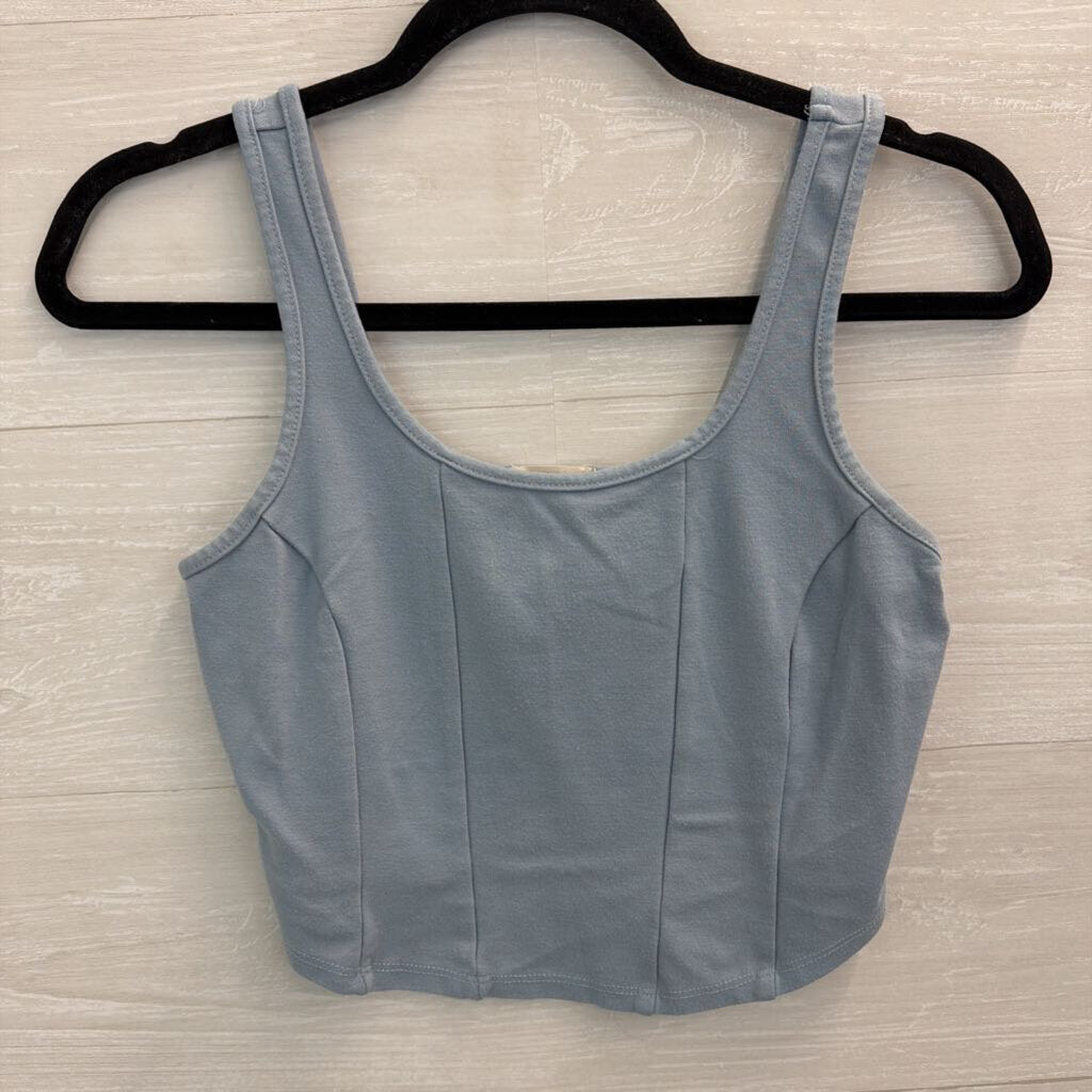 Altar'd State Blue Crop Top Tank Medium