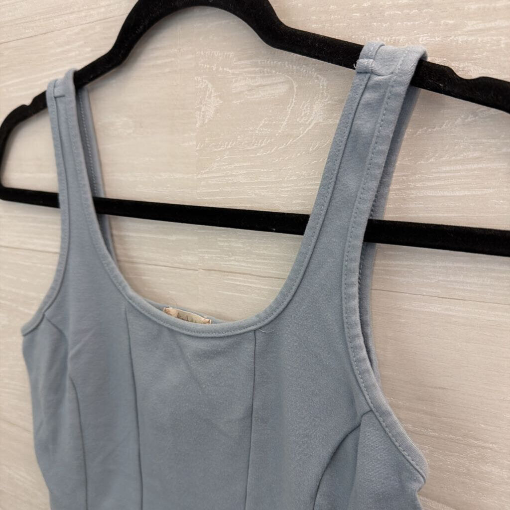 Altar'd State Blue Crop Top Tank Medium