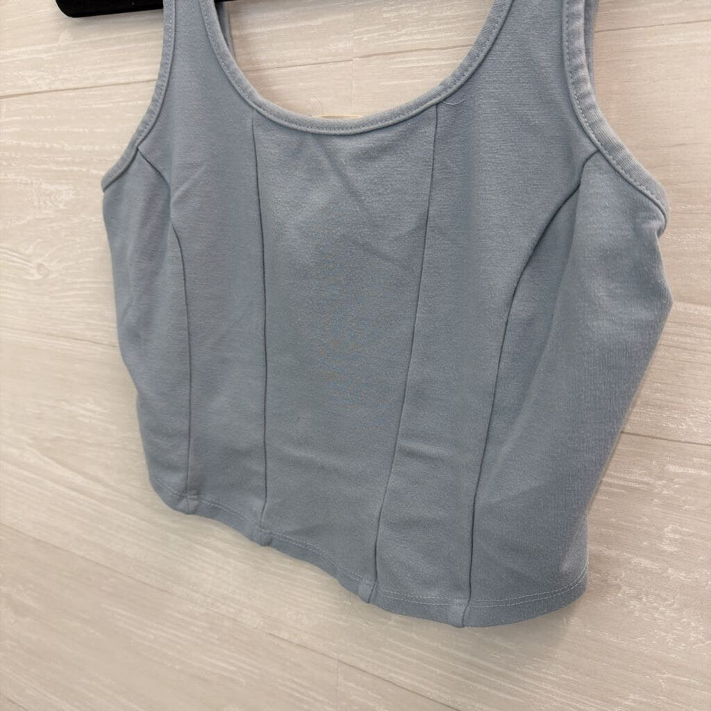 Altar'd State Blue Crop Top Tank Medium