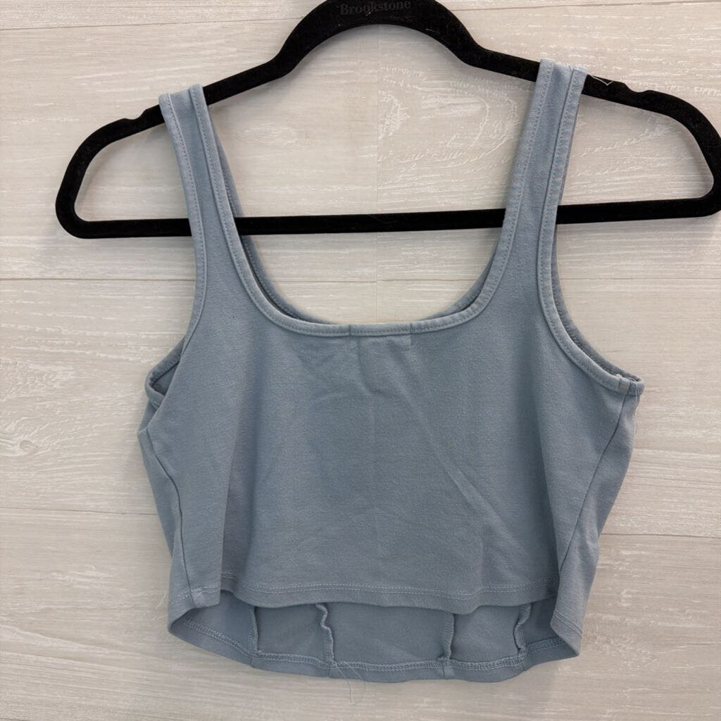 Altar'd State Blue Crop Top Tank Medium