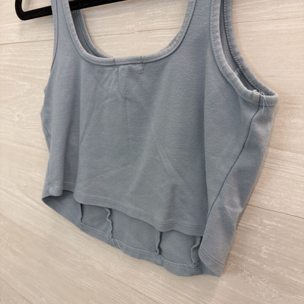 Altar'd State Blue Crop Top Tank Medium
