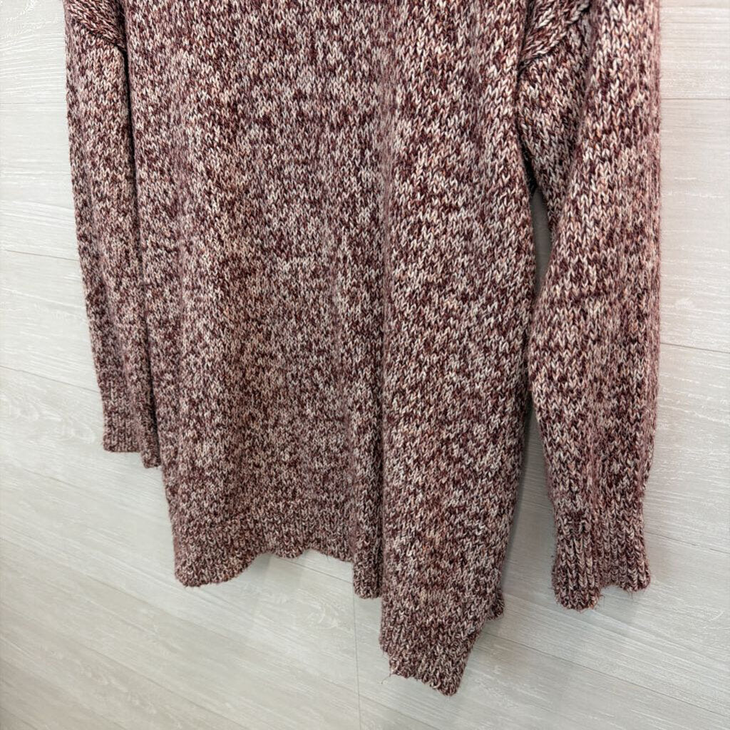 Brown/Mauve Cardigan Sweater Large