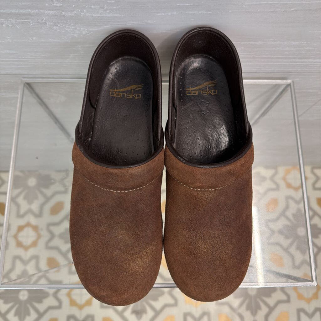 Dansko Brown Leather Clogs 39
