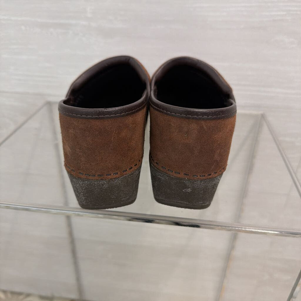 Dansko Brown Leather Clogs 39