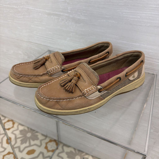 Sperry Tan Leather Loafers 8.5