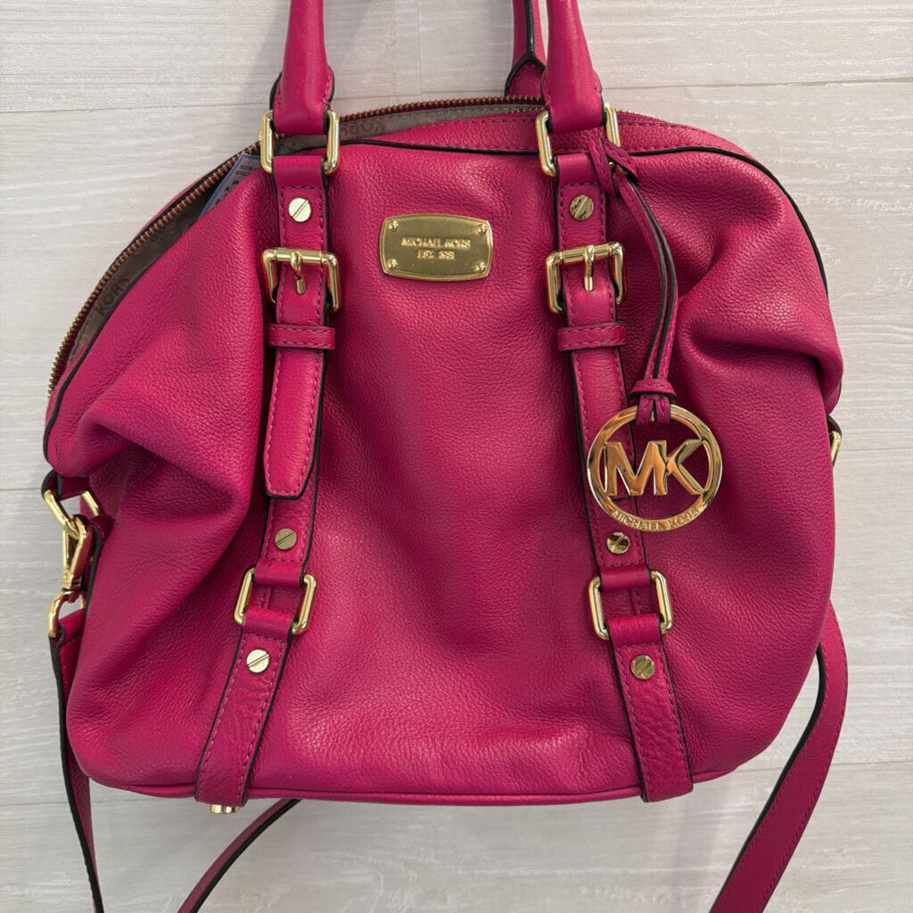 Michael Kors Leather Bedford Bowling Bag