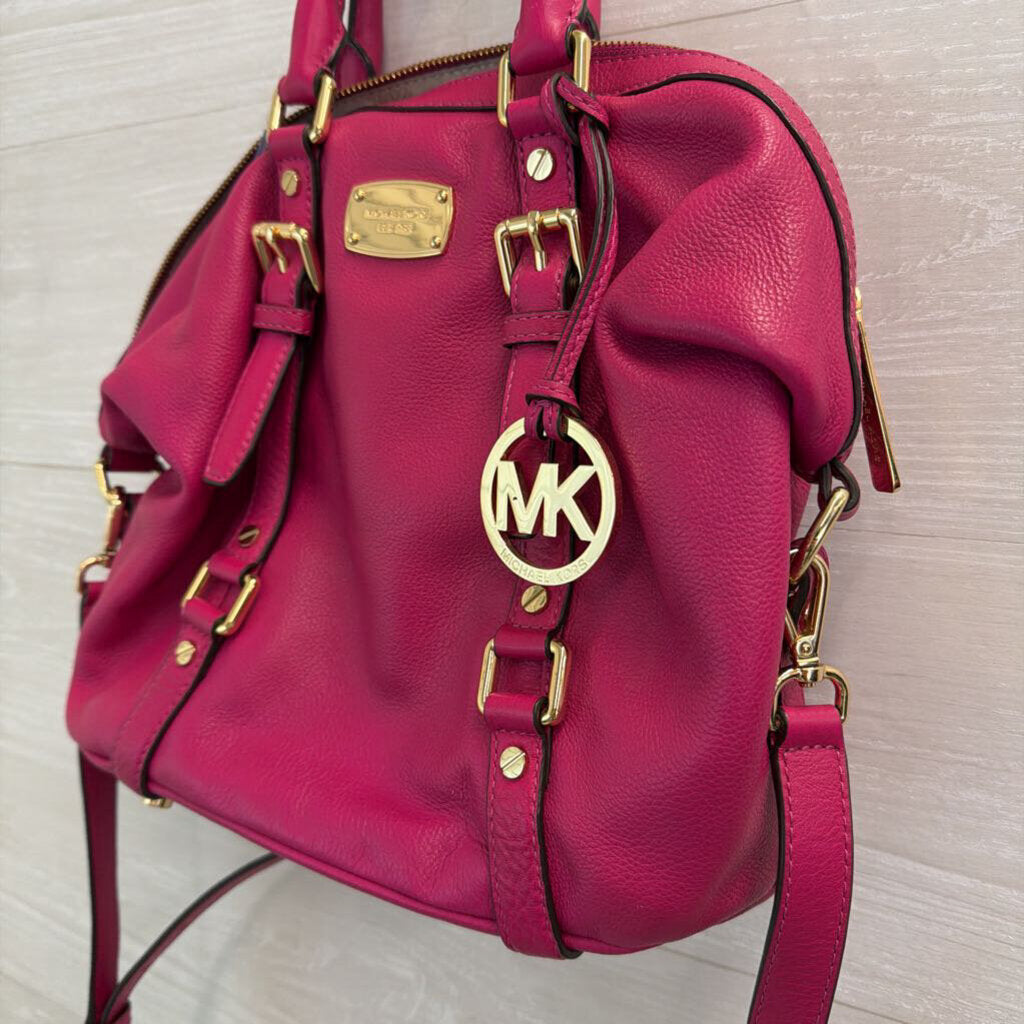 Michael Kors Leather Bedford Bowling Bag