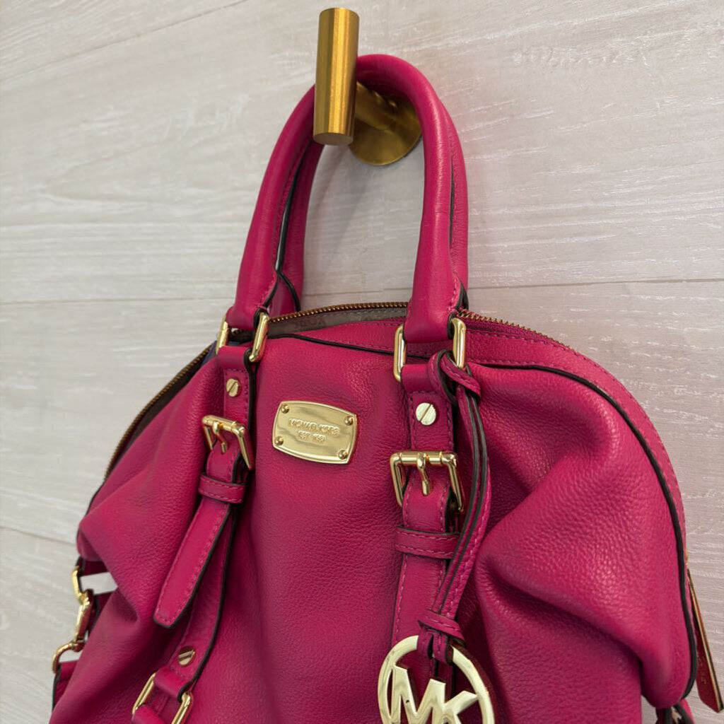 Michael Kors Leather Bedford Bowling Bag