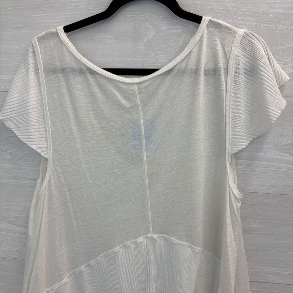 Free People Mary Anne Tiered V-Neck Top Large