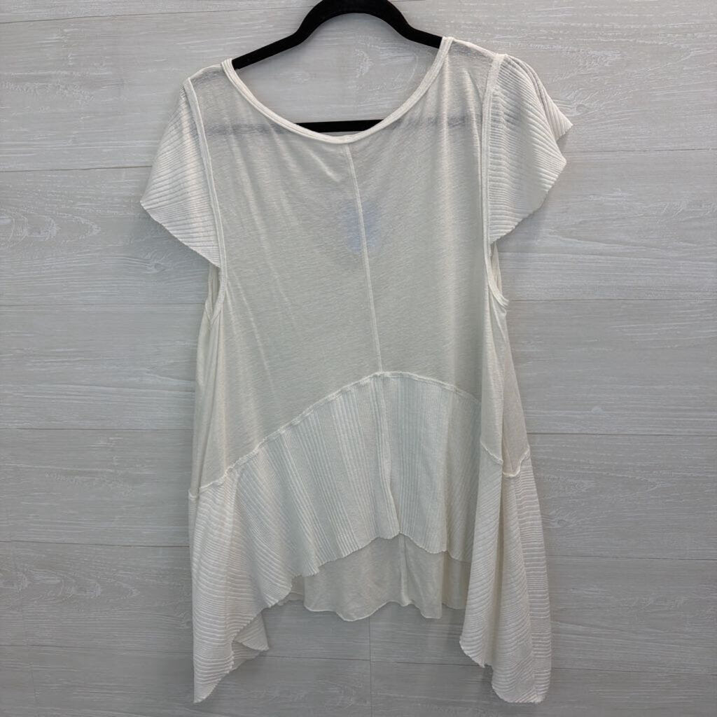 Free People Mary Anne Tiered V-Neck Top Large