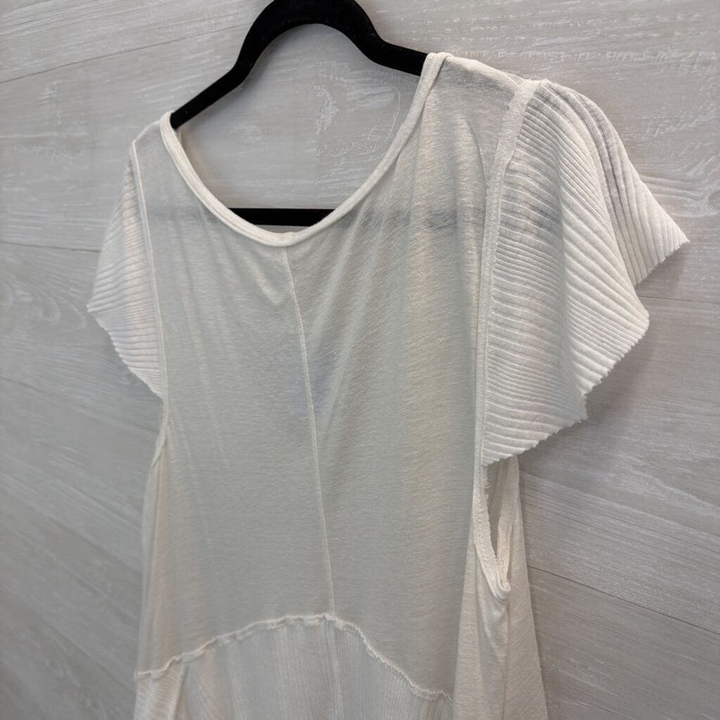 Free People Mary Anne Tiered V-Neck Top Large