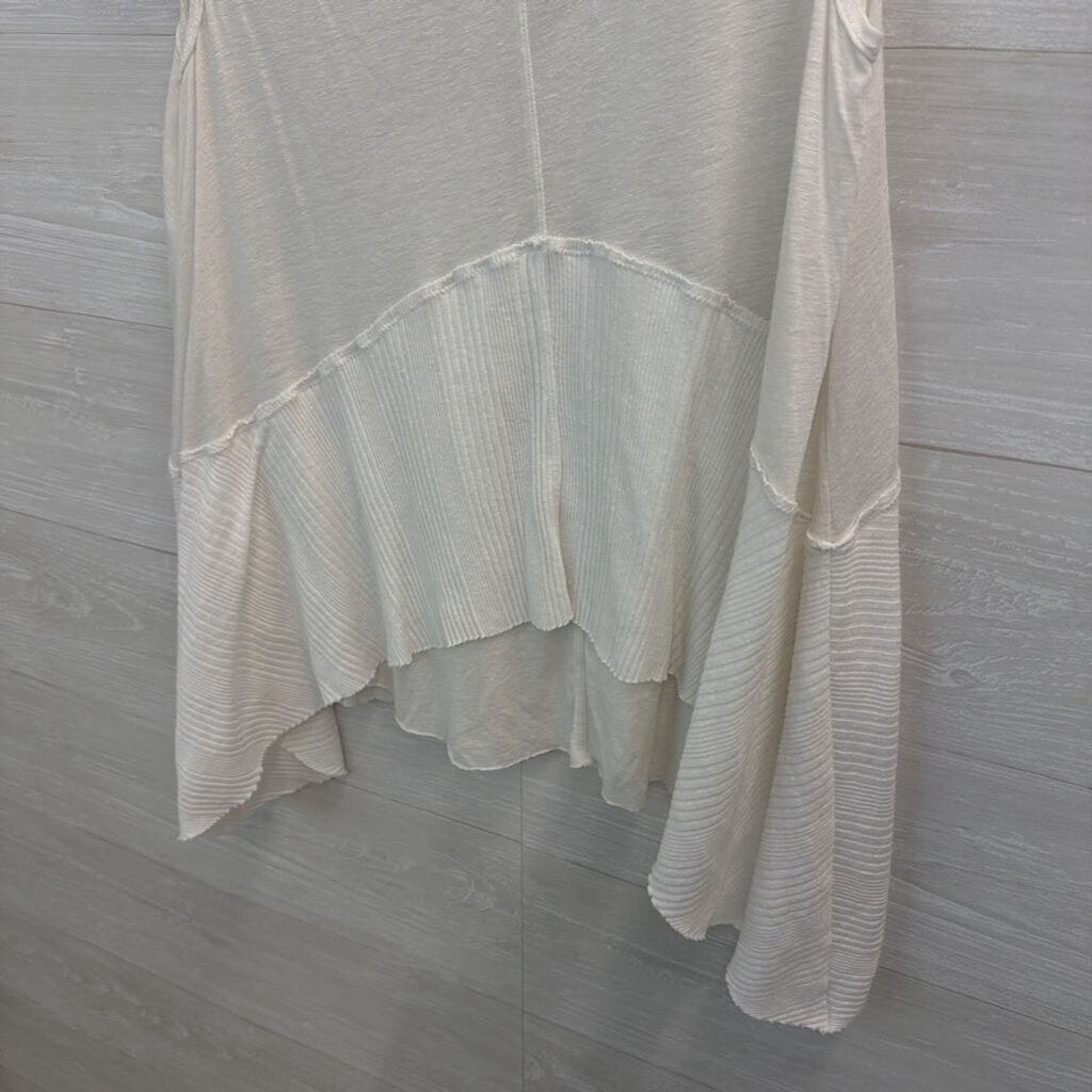 Free People Mary Anne Tiered V-Neck Top Large